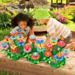 SpringFlower Gifts Toys for Girls 3 4 5 6 7 Years Old, Flower Garden Building Kit with Storage case,Educational STEM Toy and Preschool Garden Play Set for Toddlers, 148pcs