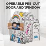 Bankers Box at Play Unicorn Playhouse, Cardboard Playhouse and Craft Activity for Kids