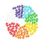 PLUS PLUS - 70 Piece Rainbow Mix - Construction Building Stem/Steam Toy, Interlocking Mini Puzzle Blocks for Kids, Open Play Tube