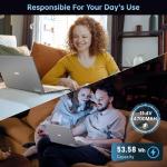 Gaming Laptop with AMD Ryzen 7 5700U Processor(8C/16T, Up to 4.3GHz), 16.1“ FHD Display Laptop Computer with Backlit Keyboard, 16GB RAM 512GB NVMe SSD, WiFi 6, HDMI 1.4, USB3.2, Type-C, 53Wh Battery