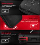 ivoler Carrying Case for Nintendo Switch and NEW Switch OLED Model(2021),Portable Hard Shell Pouch Carrying Travel Game Bag for Switch Accessories Holds 10 Game Cartridge (Black)