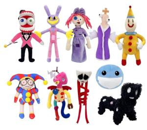 VAOUX 10 PCS Digital Circus Plush Toy,The Amazing Plushies Toy,Stuffed Animal Plushie Doll Gift for Kids and Fans.