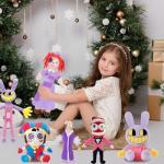 VAOUX 10 PCS Digital Circus Plush Toy,The Amazing Plushies Toy,Stuffed Animal Plushie Doll Gift for Kids and Fans.