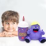 ZEYARUIBO Grimace Plush, 8" Grimace Shake Plushies Set, Soft Grimace Yellow Hat Stuffed Plushies Figure for Boys Girls Fans Gift (2pcs Grimace+Shakes)