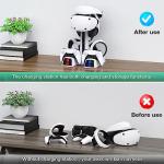 RGB Controller Charging Station for PS VR2 / PS5 / PS5 Edge with 5V/3A Adapter & 10 Led Light, Wireless Controller Charger Dock for Playstation 5, Charging Stand with VR2 Headset Holder