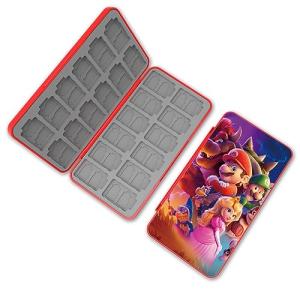 PERFECTSIGHT Cute Game Card Case for Nintendo Switch/Switch Lite/OLED, 24 Game Holder Cartridge Case for Game Cards and 48 SD Cards, Kawaii Portable Compact Storage Box, Mario Bros