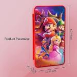 PERFECTSIGHT Cute Game Card Case for Nintendo Switch/Switch Lite/OLED, 24 Game Holder Cartridge Case for Game Cards and 48 SD Cards, Kawaii Portable Compact Storage Box, Mario Bros