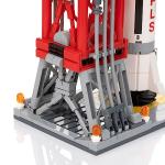 Block Builder Rocket Launch Building Block Set (457 Pieces) Space Series Building Blocks for Kids and Adults