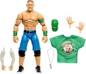 Mattel WWE Elite Collection Action Figure, WrestleMania John Cena with Accessory & Nicholas Build-A-Figure Parts