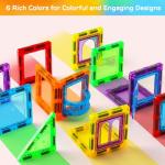 TOY Life Magnetic Tiles for Toddlers 3-5 120 Pcs Magnetic Blocks for Kids Ages 4-8 STEM Magnet Blocks Magnet Tiles Magnet Toys Kids Magnetic Building Tiles Birthday Gift for Boys and Girls