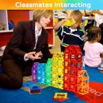 TOY Life Magnetic Tiles for Toddlers 3-5 120 Pcs Magnetic Blocks for Kids Ages 4-8 STEM Magnet Blocks Magnet Tiles Magnet Toys Kids Magnetic Building Tiles Birthday Gift for Boys and Girls