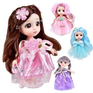 Tuko Happy Birthday, Doll Toys for 3+ Years Old Girls Gift, 4Packs