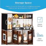 Best Choice Products Pretend Play Kitchen Wooden Toy Set for Kids w/Realistic Design, Telephone, Utensils, Oven, Microwave, Sink - Espresso