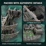 3D Puzzles for Adults Green LED Flying Dutchman, 360 Pieces Haunted Pirate Ship Arts & Crafts for Adults Gifts for Men Women Model Kit, Lighting Ghost Ship 2024 Easter Gifts Teacher Appreciation Gifts