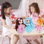 Tuko Happy Birthday, Doll Toys for 3+ Years Old Girls Gift, 4Packs