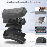 Tokluck Switch OLED Carrying Case Compatible with Nintendo Switch/OLED Model, Portable Switch Travel Carry Case Fit for Joy-Con and Adapter, Hard Shell Protective Switch Pouch Case with 20 Games