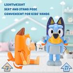 12 Pcs Wolfs-Bluey Figures Toys Playset, Wolves-Action Figurines Family and Friends Set