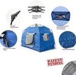 Kids Play Tent-Portable Playhouse Children House -Easy Set up Indoor Outdoor with Carry Bag for Kids-Light Strip Design for Night Use with Starry Fabric - Space for Children and Parents-Birthday