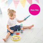 Edushape First Birthday Gift Set - Baby Musical Instruments & Toddler Music Set - Music Toys Baby Gift – Includes Hand Drum, Rain Stick, Shakers, Bell - Interactive Toddler Music Toys for Toddlers 1-3