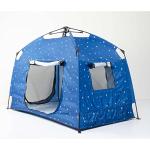 Kids Play Tent-Portable Playhouse Children House -Easy Set up Indoor Outdoor with Carry Bag for Kids-Light Strip Design for Night Use with Starry Fabric - Space for Children and Parents-Birthday