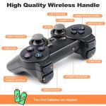 Wireless Retro Game Console, Retro Stick with Built-in 9 Emulators, 20,400+ Games, 4k Hdmi Output, and 2.4GHz Wireless Controller, Plug and Retro Play Video Games for Tv