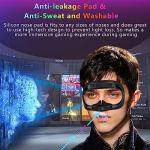 Face Pad & Face Cover Cushion Replacement Compatible with Oculus/Meta Quest 2 -VR Accessories Facial Interface Bracket Foam Soft Silicone & Comfortable Leather Sweat-Proof Anti-Leakage Nose Pad