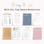 GardenCity Baby Shower Games, Baby Bingo (60 Unique Cards), Pre-Filled Fun Baby Shower Games, Perforated Calling Cards, Gender Neutral for Boy or Girl, Minimalist