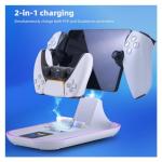 WUXIDIXI PS5 Portal Charging Station for Playstation Portal Remote Player and PS5 Controller with Charging Cable and RGB Light, Charge Stand Holder Accessories for Playstation Portal