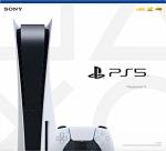 Playstation 5 Disc Version PS5 Console - Additional Controller, 4K-TV Gaming, 120Hz 8K Output, 16GB GDDR6, 825GB SSD, WiFi 6, Bluetooth *5.1