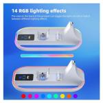 WUXIDIXI PS5 Portal Charging Station for Playstation Portal Remote Player and PS5 Controller with Charging Cable and RGB Light, Charge Stand Holder Accessories for Playstation Portal