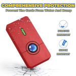 FUNLAB Switch Game Case Compatible with Nintendo Switch Games & Micro SD Cards, Switch Game Holder Cartridge Case with 48 Game Card Storage for Pokemon Fans - Pokedex Red