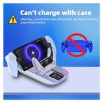 WUXIDIXI PS5 Portal Charging Station for Playstation Portal Remote Player and PS5 Controller with Charging Cable and RGB Light, Charge Stand Holder Accessories for Playstation Portal