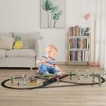 Baby Home Metal Alloy Model Train Set, Electric Train Toy for Boys Girls, with Realistic Train Sound，Lights and Smoke, Gifts for 3 4 5 6 7 8+ Year Old Kids