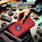 FUNLAB Switch Game Case Compatible with Nintendo Switch Games & Micro SD Cards, Switch Game Holder Cartridge Case with 48 Game Card Storage for Pokemon Fans - Pokedex Red