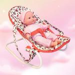Floral Baby Doll Accessories Set - 3-1 Furniture with Crib, High Chair, Bouncer Seat Bed for 18” Play Toys 18" Dolls