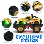 Mafbeanl Remote Control Car for Boys 4-7, 1:43 Scale Mini RC Car for Kids 3-5, Car Toys Truck Xmas Birthday Gifts for Toddlers 3 4 5 6 7 Year Old Boys (Yellow)