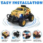 Mafbeanl Remote Control Car for Boys 4-7, 1:43 Scale Mini RC Car for Kids 3-5, Car Toys Truck Xmas Birthday Gifts for Toddlers 3 4 5 6 7 Year Old Boys (Yellow)