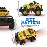 Mafbeanl Remote Control Car for Boys 4-7, 1:43 Scale Mini RC Car for Kids 3-5, Car Toys Truck Xmas Birthday Gifts for Toddlers 3 4 5 6 7 Year Old Boys (Yellow)