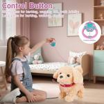 Plush Interactive Toy for Girls, Talking Golden Retriever Toy with Singing, Barking, Tail Wagging, Electronic Puppy, Stuffed Dog Toy for 2 3 4 Years Old Toddlers Girls Boys Christmas Birthday Gifts