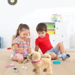 Plush Interactive Toy for Girls, Talking Golden Retriever Toy with Singing, Barking, Tail Wagging, Electronic Puppy, Stuffed Dog Toy for 2 3 4 Years Old Toddlers Girls Boys Christmas Birthday Gifts