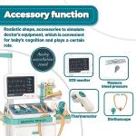 Deluxe Doctor Kit for Kids - 26 Piece Pretend Medical Station Toy Set with Play Stethoscope and Medical Instruments - Perfect Role Play Gift for Toddlers and Young Children