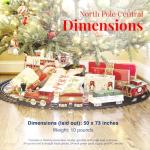 Lionel North Pole Central Ready-to-Play Freight Set, Battery-powered Model Train Set with Remote