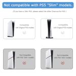 Chanvoo Dust Cover for PS5 Console Heatsink Barrier Pets Hair Anti-dust Filter Cover Compatible with Playstation 5 Disc/Digital (Clear) - Not for PS5 Slim