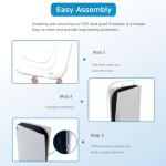 Chanvoo Dust Cover for PS5 Console Heatsink Barrier Pets Hair Anti-dust Filter Cover Compatible with Playstation 5 Disc/Digital (Clear) - Not for PS5 Slim