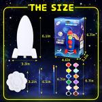 Paint Your Own Rocket Lamp Kit, DIY Rocket Night Light, Arts and Crafts Supplies Kit for Kids, Arts and Crafts Activities for Toddler Boys Girls, Creativity Paint Kit for Kids Ages 4-8,8-12