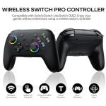 AROEVEIB Switch Controllers, Switch Pro Controller Support Dual Vibration/Motion Control/6-Axis Gyro, Compatible with Nintendo Switch/Switch Lite/OLED