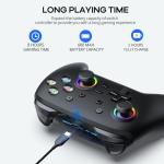 AROEVEIB Switch Controllers, Switch Pro Controller Support Dual Vibration/Motion Control/6-Axis Gyro, Compatible with Nintendo Switch/Switch Lite/OLED