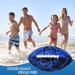 Jasonwell Pool Beach Water Football - Waterproof Football Strong Grip Fun Water Toys Games for Swimming Pool Beach Lake Park Backyard Outdoor Play for Kids Children Teens Adults Family 11.4In