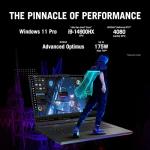 ASUS ROG Strix SCAR 18 (2024) Gaming Laptop, 18” Nebula HDR 16:10 QHD 240Hz/3ms, GeForce RTX™ 4080, Intel® Core™ i9-14900HX, 32GB DDR5-5600, 1TB PCIe SSD, Wi-Fi 6E, Windows 11 Pro, G834JZR-XS96