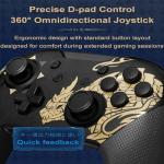 Dritrip Wireless Pro Controller Compatible with Switch/Switch Lite/Switch OLED, Switch Remote Gamepad with Joystick, Double Vibration, Wake-up and Motion Control